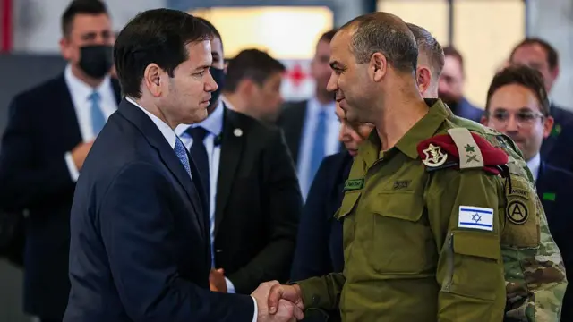 Marco Rubio: ‘Görev gücü İsrail’in rahatsız olmayacağı ülkelerden oluşmalı’ Kaynak, Fadel Senna/AFP via