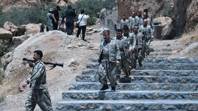 PKK: Silahlı güçlerimizi Türkiye’den çekiyoruz Kaynak, SHWAN MOHAMMED/AFP/Getty Images